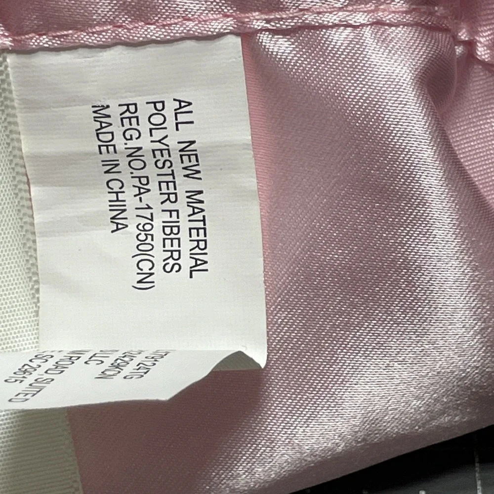 CARTERS Baby Girl Pink UNICORN Lovey Security Blanket White Pink Satin Back Read